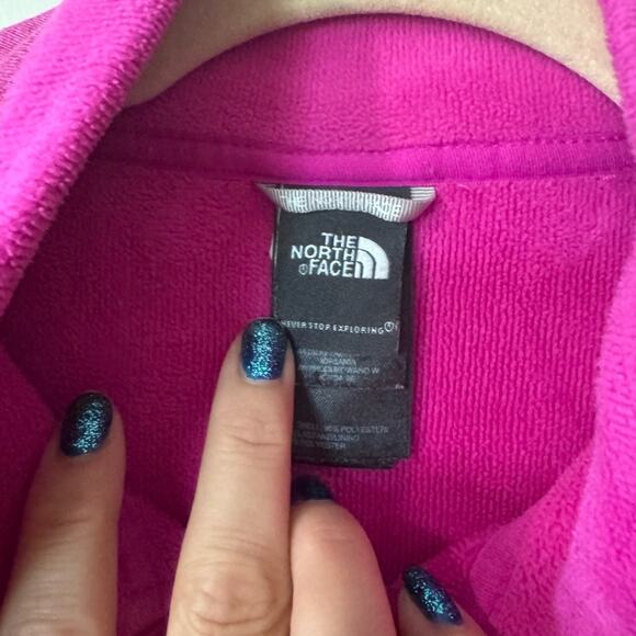 🌄NORTH FACE💗 Women’s Fuchsia Pink Agave Fleece Jacket 💝 (medium) - Picture 5 of 17